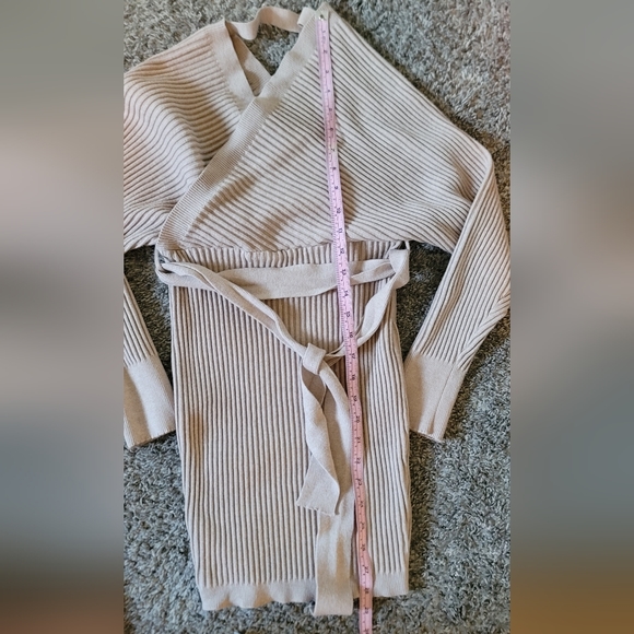 2 STUNNING SWEATER OFF SHOULDER RIBBED KNIT MINI DRESSES - Picture 12 of 16